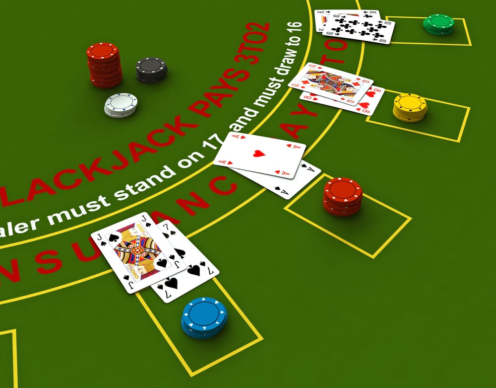 De mulige træk i Blackjack